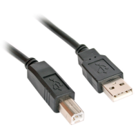 Кабель USB (з'єднувальний кабель) China AM-BM 1,5 м чорний