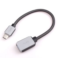 Переходник USB Type-C (OTG-кабель) China 0,2 м, оплётка