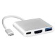 Док-станция (хаб) China USB3.1 Type-C HDMI/USB3.0/Type-C, кабель 0,1 м