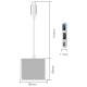 Док-станция (хаб) China USB3.1 Type-C HDMI/USB3.0/Type-C, кабель 0,1 м