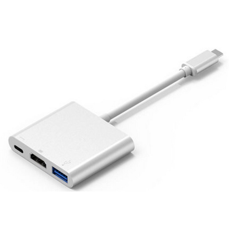 Док-станция (хаб) China USB3.1 Type-C HDMI/USB3.0/Type-C, кабель 0,1 м