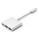 Док-станция (хаб) China USB3.1 Type-C HDMI/USB3.0/Type-C, кабель 0,1 м