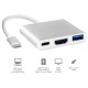 Док-станция (хаб) China USB3.1 Type-C HDMI/USB3.0/Type-C, кабель 0,1 м