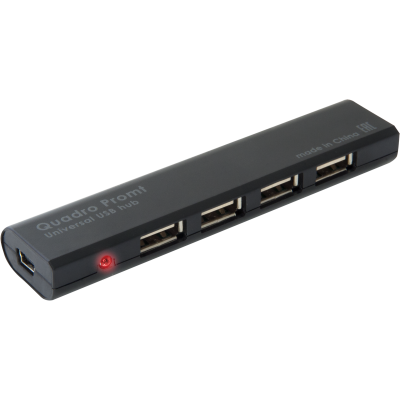 USB-хаб (розгалужувач USB) Defender 4×USB 2.0, чорний