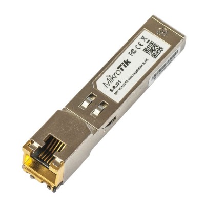 SFP-модуль (мідний трансивер) Mikrotik SFP-S-RJ01 10/100/1000M