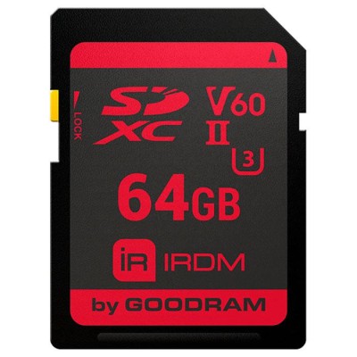 Карта пам’яті (SD-карта) GoodRAM IRDM SDXC 64 ГБ V60