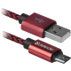 Кабель USB (USB-кабель) Defender 08-03T PRO, 1 м, червоний