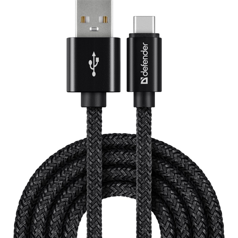 Кабель USB (USB-провід) Defender 09-03T PRO 1 м, чорний