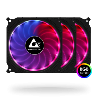 Вентиляторы для корпуса (корпусные вентиляторы) Chieftec Tornado CF-3012-RGB 3×120 мм