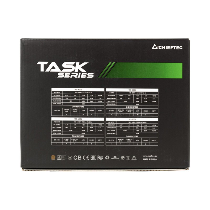 Блок живлення (джерело живлення) Chieftec TASK TPS-600S 600 Вт