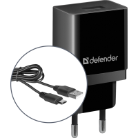 Зарядное устройство (сетевое зарядное устройство) Defender UPC-11 11 Вт, micro-USB, чёрный