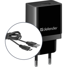 Зарядное устройство (сетевое зарядное устройство) Defender UPC-11 11 Вт, micro-USB, чёрный