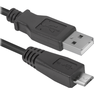Кабель USB (шнур) Defender 08-10BH 1,8 м, чорний