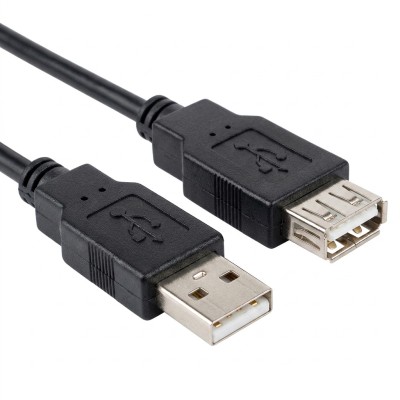 Кабель-подовжувач USB (USB-удовжувач) Kingda 2 м чорний