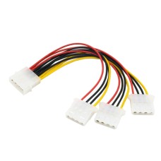 Кабель живлення (силовий кабель) China Molex - 3xMolex M/F 0,2 м