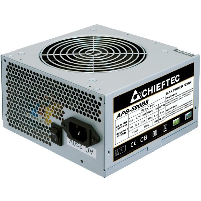 Блок питания (источник питания) Chieftec APB-500B8 500 Вт, 80+ White