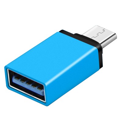 Адаптер Type-C — USB (перехідник) China OTG Blue