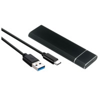 Зовнішня кишеня для M.2 (адаптер) China Type-C USB 3.1 Gen2, 10 Гбіт/с, 2 ТБ, B key, чорна