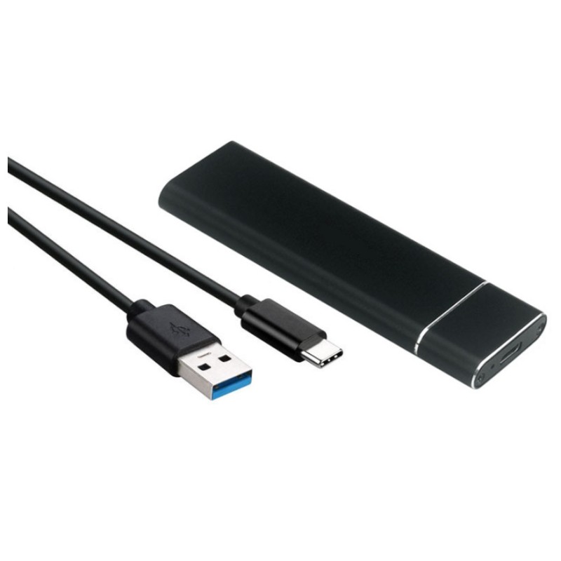 Зовнішня кишеня для M.2 (адаптер) China Type-C USB 3.1 Gen2, 10 Гбіт/с, 2 ТБ, B key, чорна