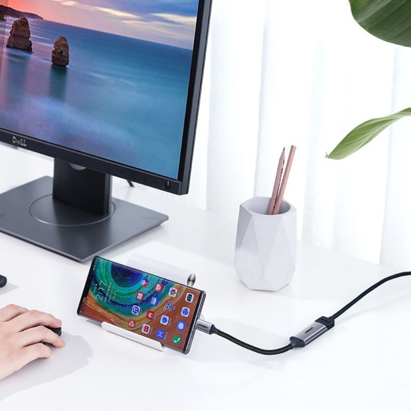 Переходник USB-C — HDMI (адаптер) UGREEN CM297 4K 60 Гц, серый