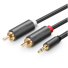 Аудиокабель (AUX-RCA) UGREEN AV102 3 м серый