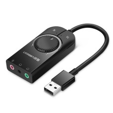 Звукова карта (USB-аудіоадаптер) Ugreen SSS1629 CM129 2.0