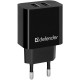 Сетевое зарядное устройство (зарядка) Defender UPC-21 12 Вт, чёрное