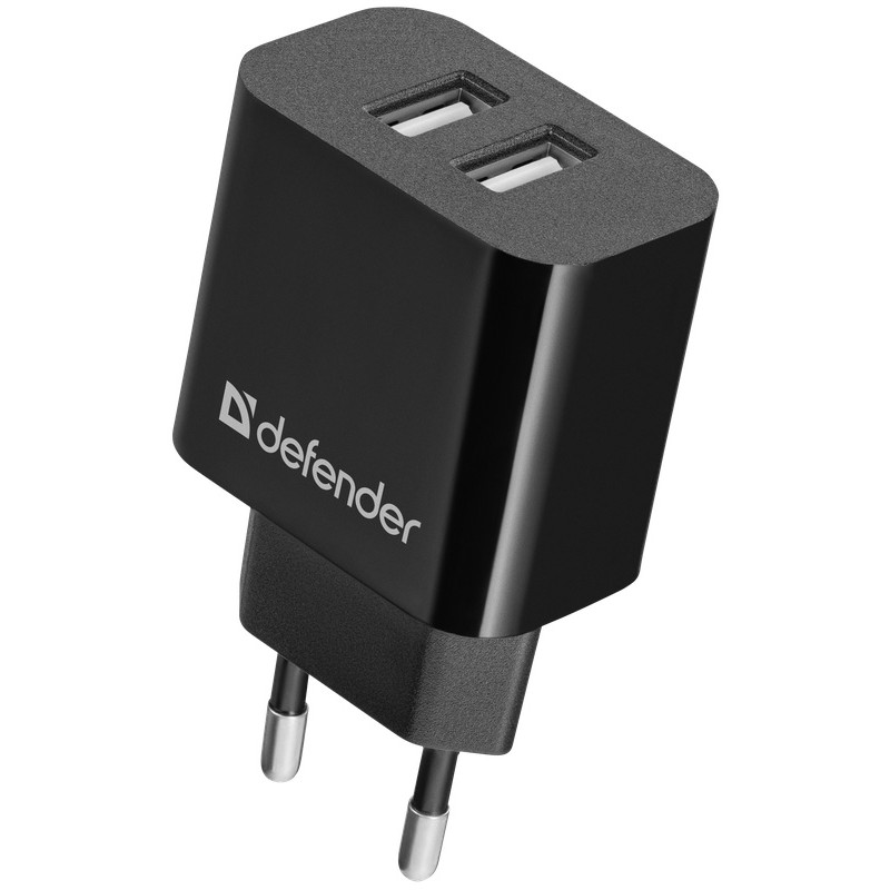 Сетевое зарядное устройство (зарядка) Defender UPC-21 12 Вт, чёрное