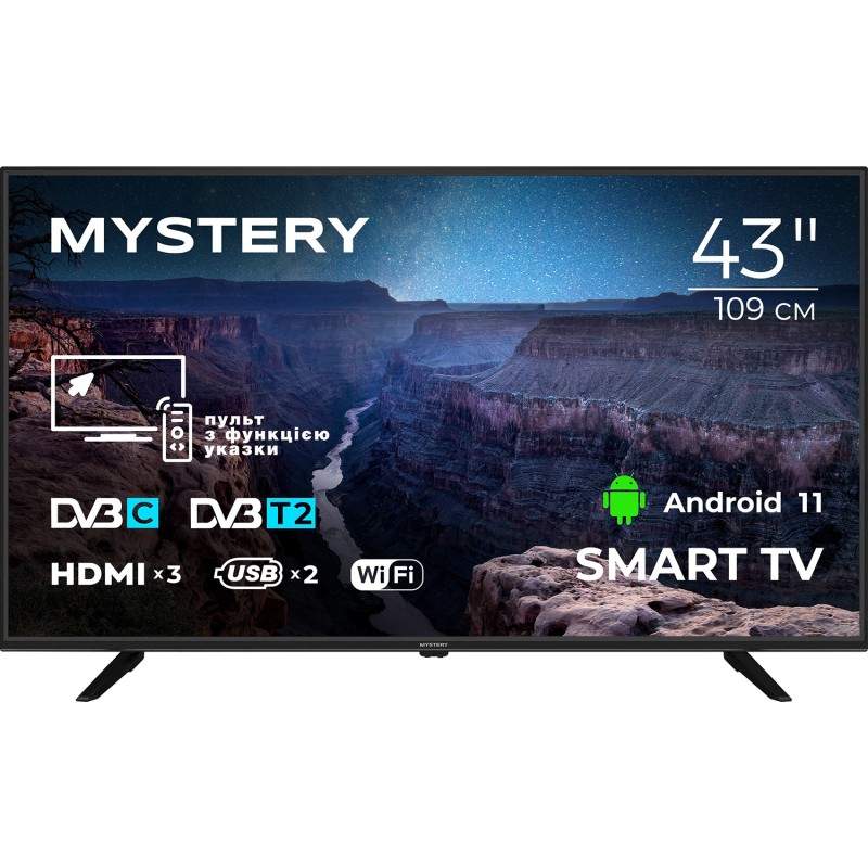 Телевизор (Smart TV) MYSTERY MTV-4350FST2 43″ Full HD