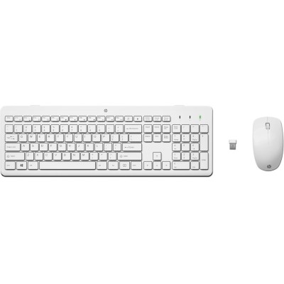 Комплект клавіатура і миша (бездротовий набір) HP 230 Wireless Mouse and Keyboard Combo білий