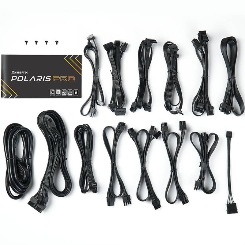 БЖ 1300W Chieftec POLARIS PRO PPX-1300FC-A3, 135 mm, 80+ PLATINUM, Modular, Retail Box