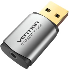 Звукова карта (аудіоадаптер) Vention CDLH0 USB-A, сіра