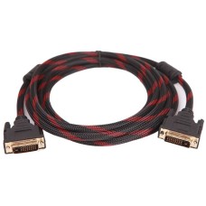 Кабель DVI-D (з’єднувальний кабель) China 24M–24M 3 м, обплетення