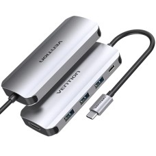 Док-станція (USB-C хаб) Vention THFHB 5-в-1, HDMI 4K/30 Гц, PD 100 Вт