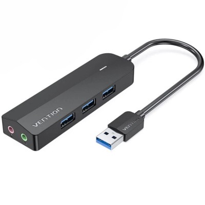 USB-хаб (концентратор USB) Vention CHIBF 3 порти USB 3.0, кабель 1 м