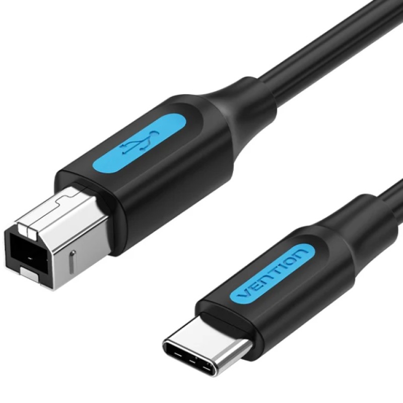 Кабель USB-C—USB BM (принтерний кабель) Vention 2 м 2.4 А