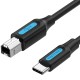 Кабель USB-C—USB BM (принтерний кабель) Vention 2 м 2.4 А