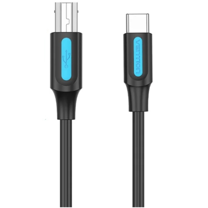 Кабель USB-C—USB BM (принтерний кабель) Vention 2 м 2.4 А Кабель USB-C—USB BM (принтерний кабель) Vention 2 м 2.4 А