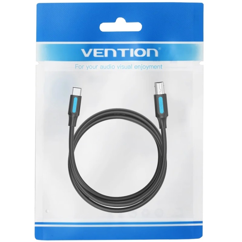 Кабель USB-C—USB BM (принтерний кабель) Vention 2 м 2.4 А Кабель USB-C—USB BM (принтерний кабель) Vention 2 м 2.4 А