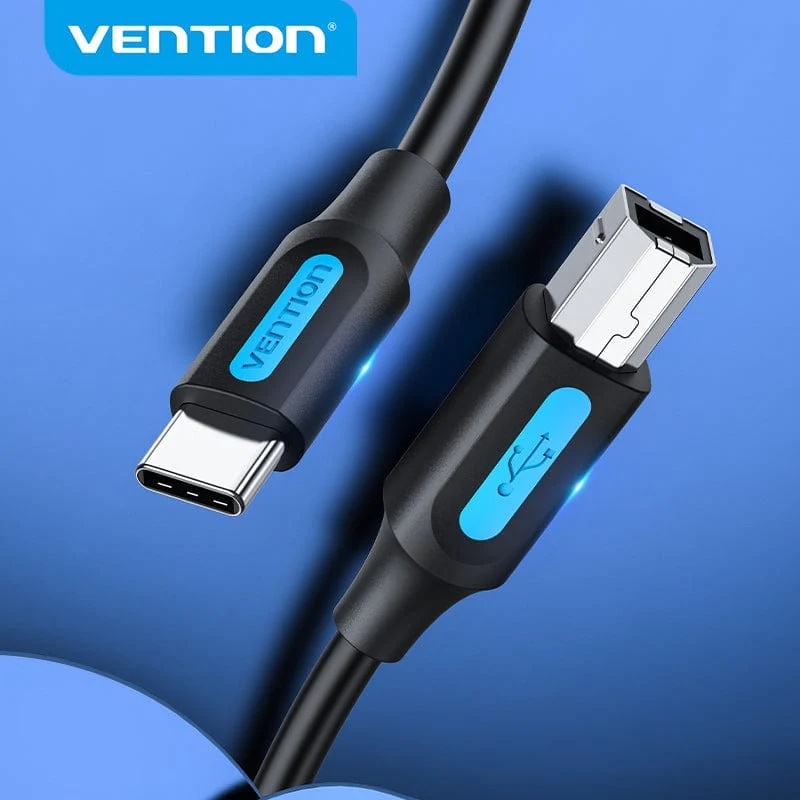 Кабель USB-C—USB BM (принтерний кабель) Vention 2 м 2.4 А Кабель USB-C—USB BM (принтерний кабель) Vention 2 м 2.4 А