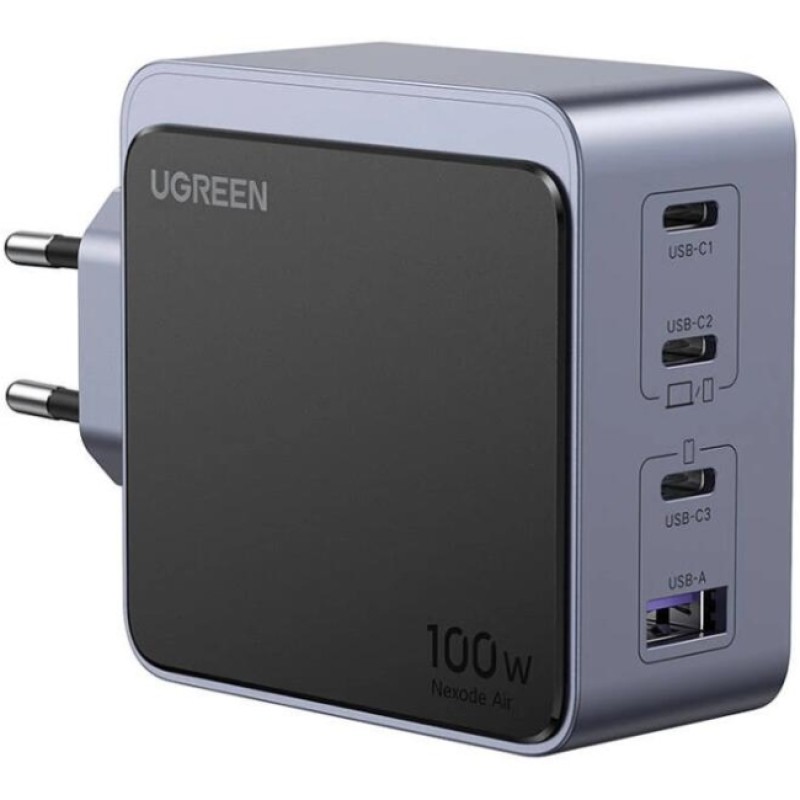 Зарядний пристрій (мережевий зарядний пристрій) Ugreen X565 100 Вт, сірий