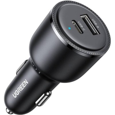 Автомобильное зарядное устройство (автозарядка) UGREEN EC701 63 Вт чёрное