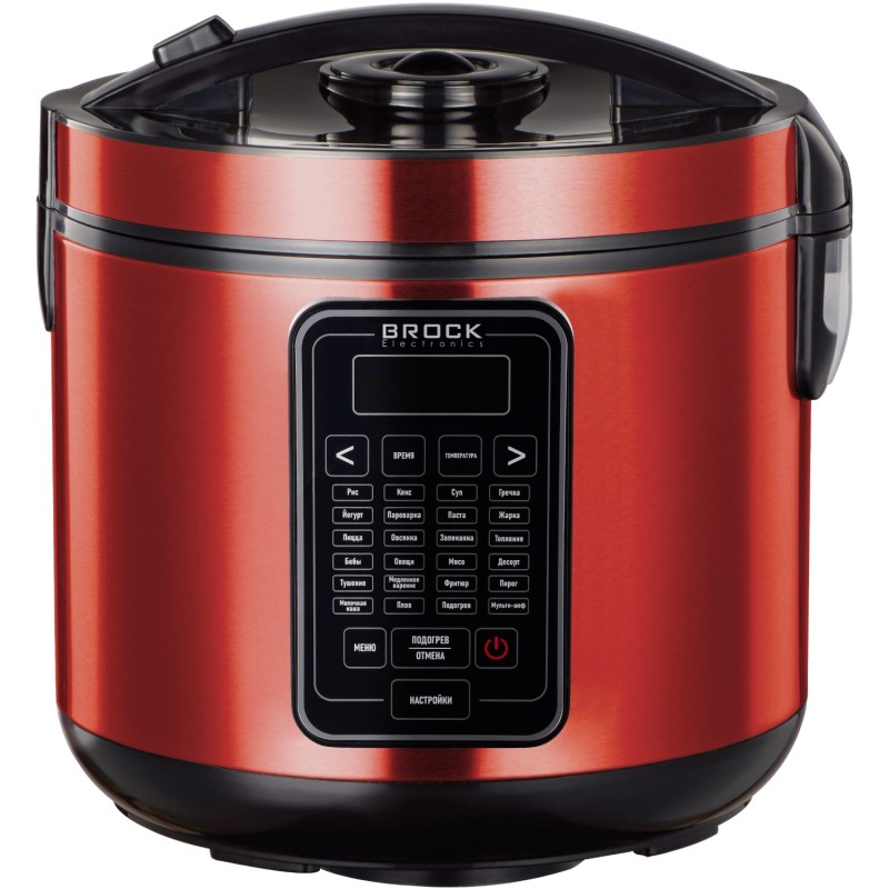 Мультиварка (електрична каструля) BROCK MC 3602 RD 5 л, 700 Вт, червона