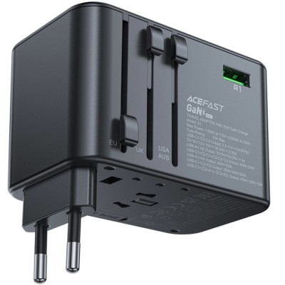 Зарядное устройство (сетевое зарядное устройство) Acefast Z1 75 Вт, 5 USB-портов Зарядное устройство (сетевое зарядное устройство) Acefast Z1 75 Вт, 5 USB-портов