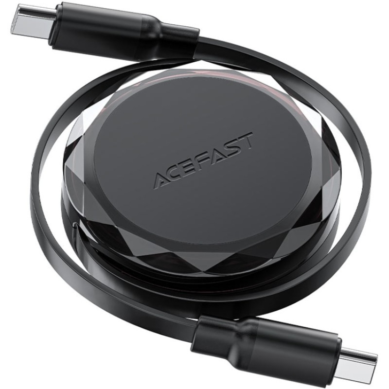 Кабель USB-C (кабель Type-C—Type-C) Acefast C13-03 0,8 м, 60 Вт, чорний