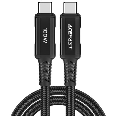 Кабель USB-C (кабель Type-C—Type-C) Acefast C4-03 2 м, 100 Вт, чорний