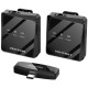 Беспроводной двойной петличный микрофон (лавалье) Vention USB-C 2-Pack Wireless Lavalier чёрный