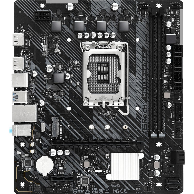 Материнская плата (системная плата) ASRock H610M-H2/M.2 mATX, DDR4