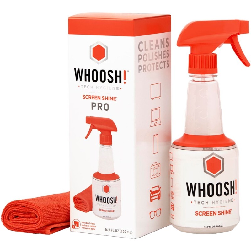 Засіб для чищення екранів (очисний спрей) Whoosh! RETAIL BOX 500 мл Засіб для чищення екранів (очисний спрей) Whoosh! RETAIL BOX 500 мл