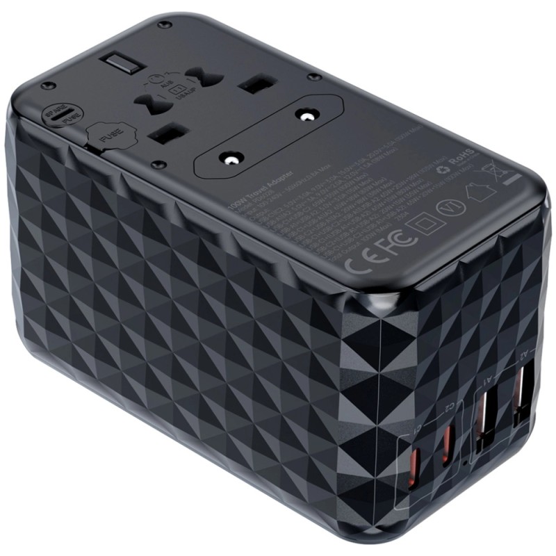 Зарядное устройство (сетевое зарядное устройство) Choetech PD6028 100 Вт, черное